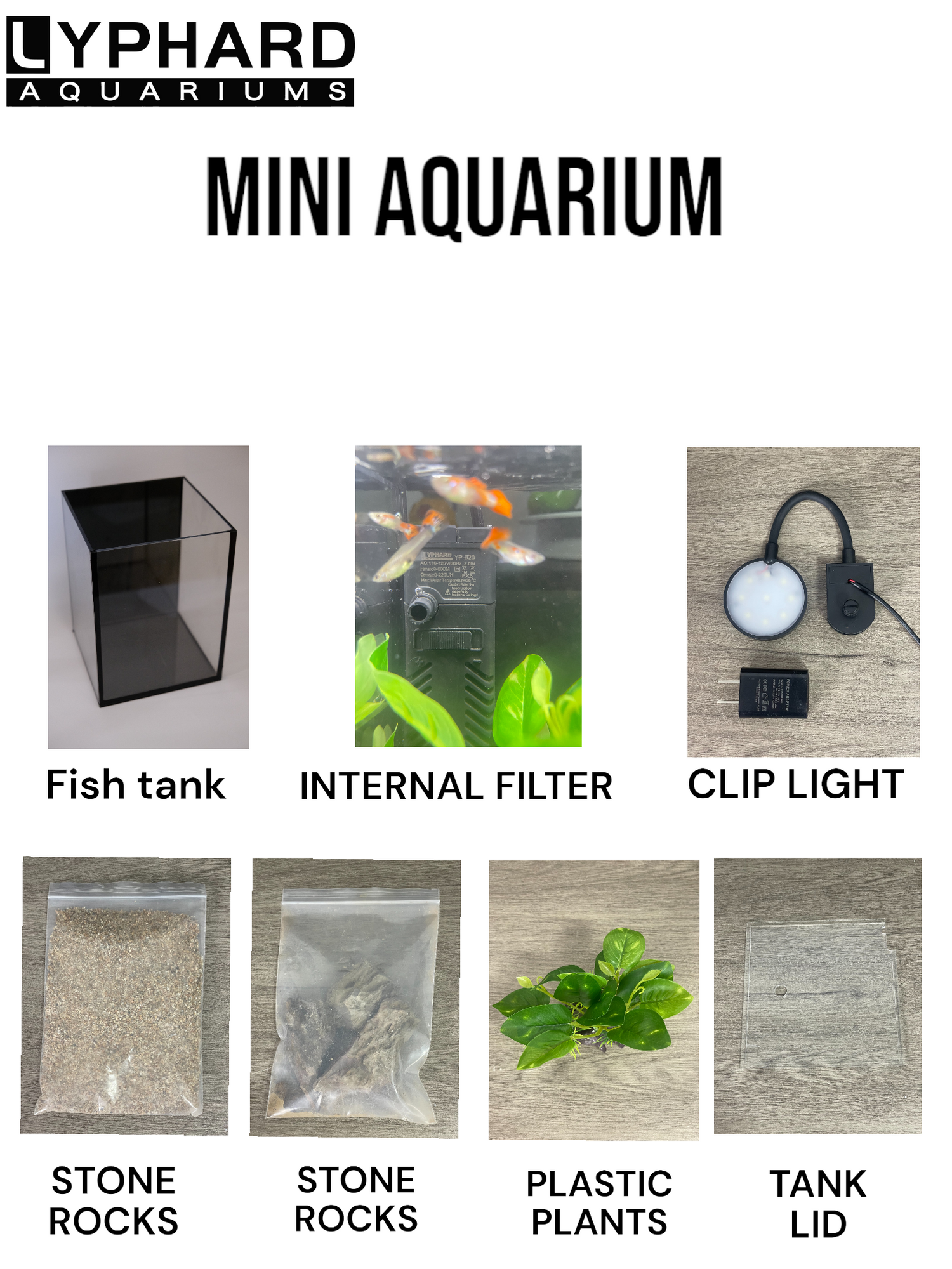 Ultra white glass aquarium complete set of aquascape living room office home small fish tank complete set of aquasca
