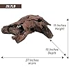 Natural Driftwood for Aquarium Decor, W27×D15×H11 Large Drift Wood Decorations for Reptile Hide, Fish Tank