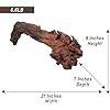 Natural Driftwood for Aquarium Decor, W21×D7×H8 Large Drift Wood Decorations for Reptile Hide, Fish Tank