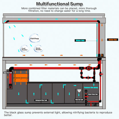 All in One Aquarium, 183 Gallon Ultra Clear Fish Tank