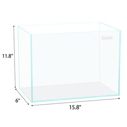 Ultra White Clear Glass Low Iron Aquarium Tank 4.7 Gal